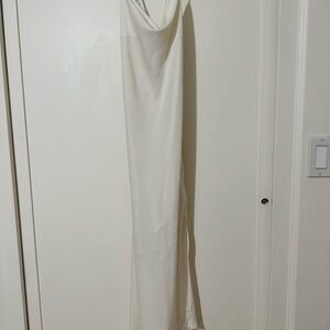 Astr Ivory Midi Slip Dress